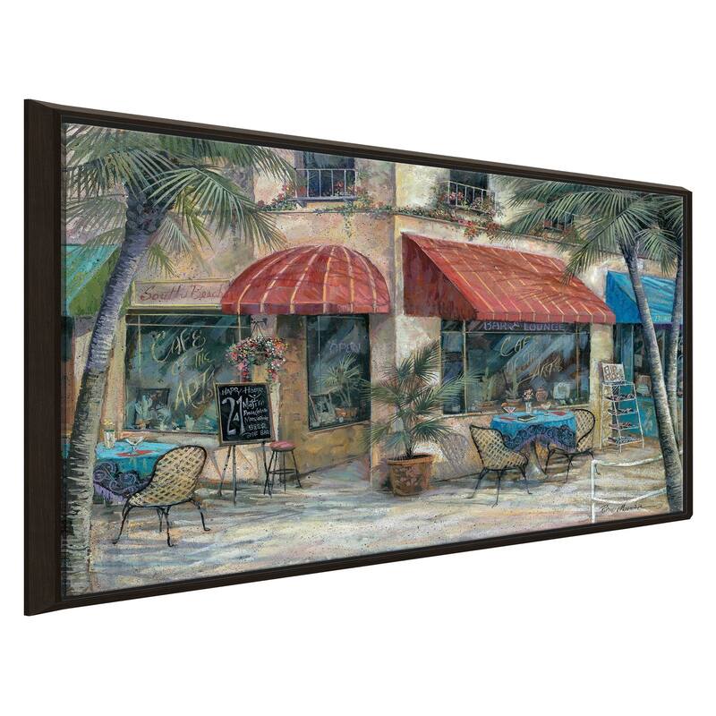 "Cafe of the Arts" by Ruane Manning Print on Floating Canvas