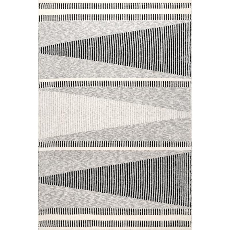 Nuloom Estella Modern Geometric Cotton Flatweave Area Rug
