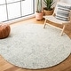 preview thumbnail 66 of 120, SAFAVIEH Handmade Abstract Birdie Modern Wool Rug 10' Round - Green/Ivory - Round