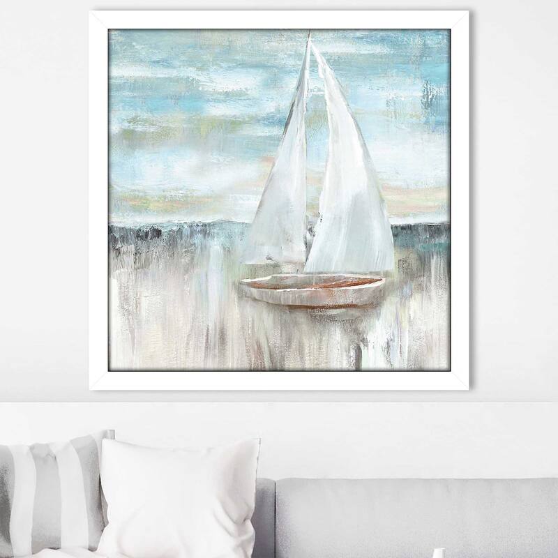 "Soft Sail I (Square)" by Nan Print on Acrylic