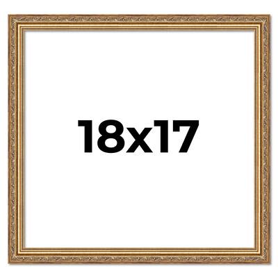 18x17 Frame Red Solid Wood Picture Frame