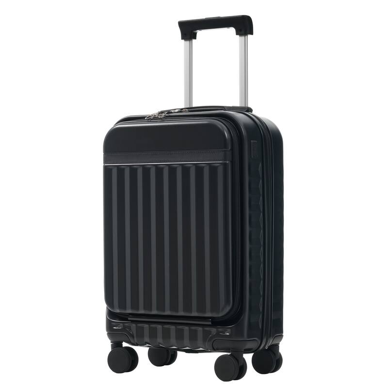 Front Opening Luggage Set 3 Piece,USB Port, Expandable Luggage with Handle Bag Spinner Wheels TSA Lock