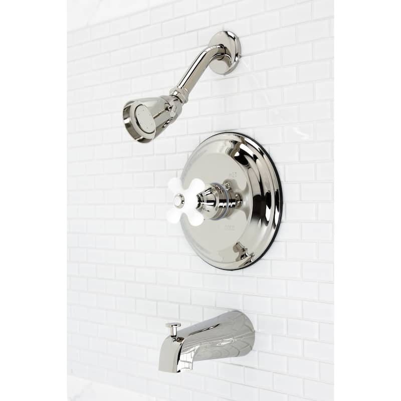 Kingston Brass Restoration Tub and Shower Trim Package with 1.8 GPM