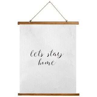 Let S Stay Home Scroll Tapestry By Kavka Designs 26x36 On Sale Overstock 31288439