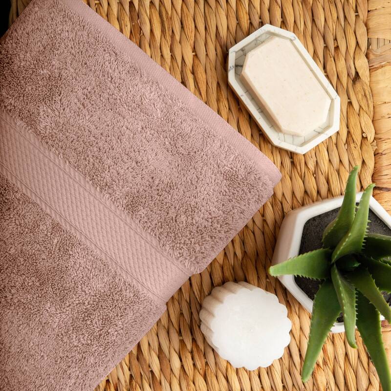 Superior Egyptian Cotton Pile Heavyweight Bath Towel Set of 2