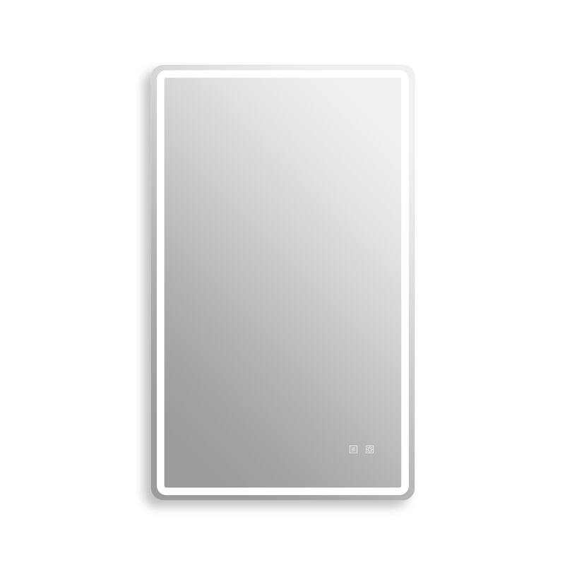Frameless 3 Color LED Mirror with Defogger Wall Bath Vanity Mirror - 28x36