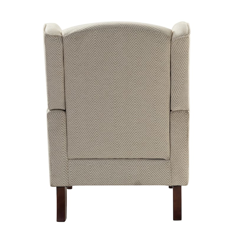 Epimethis Traditional Wingback Armchair with Foam-filled Seat and Turned Legs Set of 2 by HULALA HOME