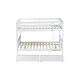 preview thumbnail 12 of 18, Bunk Bed with 2 Storage Drawers Under Bed,Detachable Beds,Full over Full for Bedroom