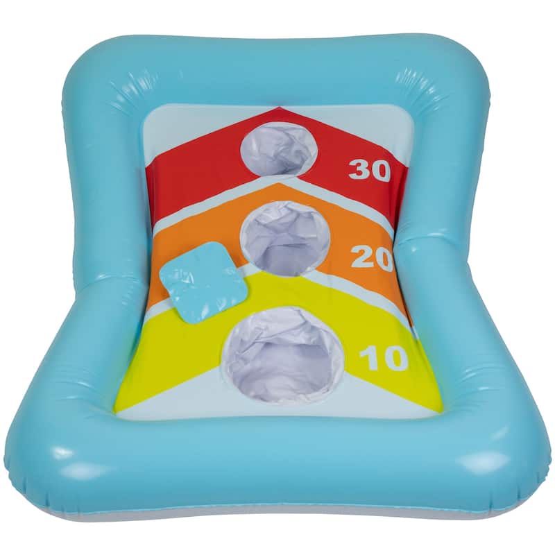 Inflatable Bean Bag Toss Swimming Pool Game - N/A