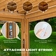 preview thumbnail 167 of 188, EROMMY Outdoor Louvered Pergola Gazebo with Adjustable Aluminum Rainproof Roof