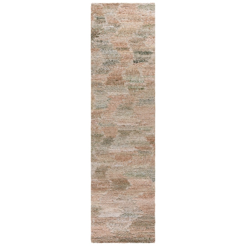 SAFAVIEH Handmade Harvest Fradel Rug - 2'3" x 9' Runner - Green/Beige