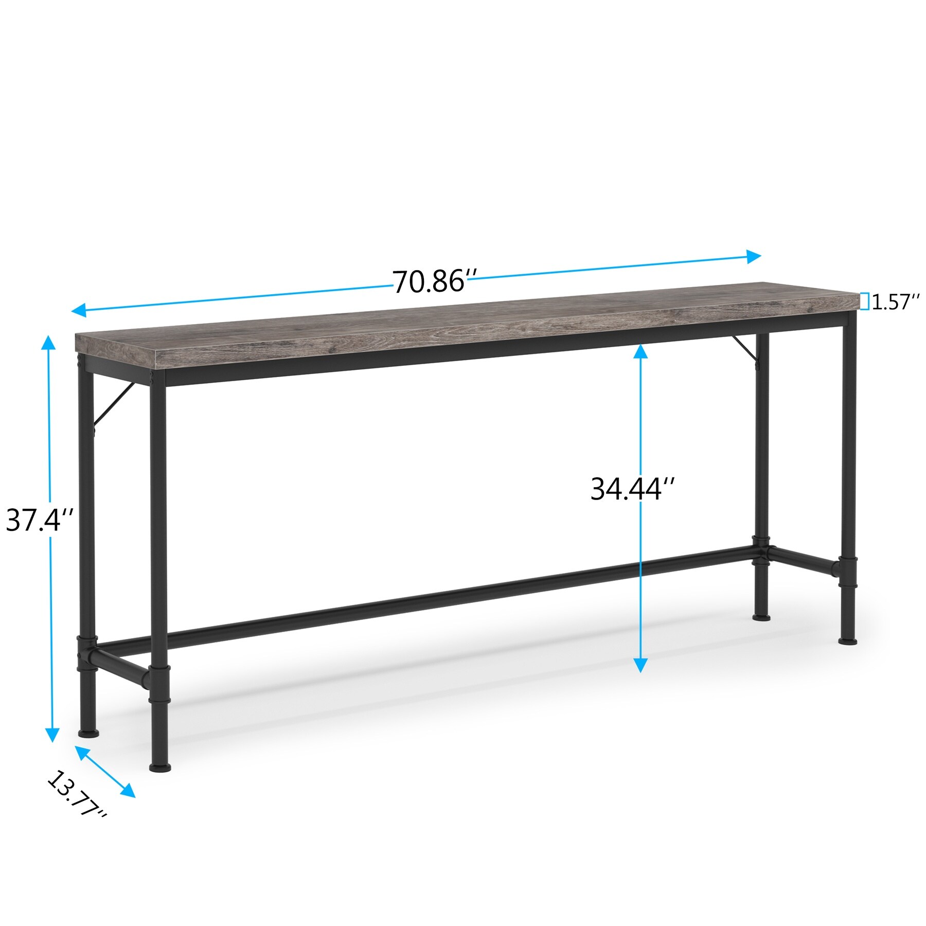 Bar table outlet height in inches