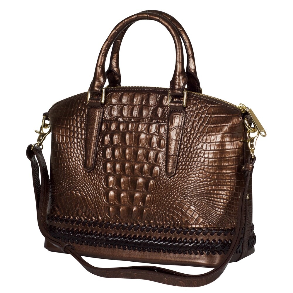 brahmin crocodile handbags