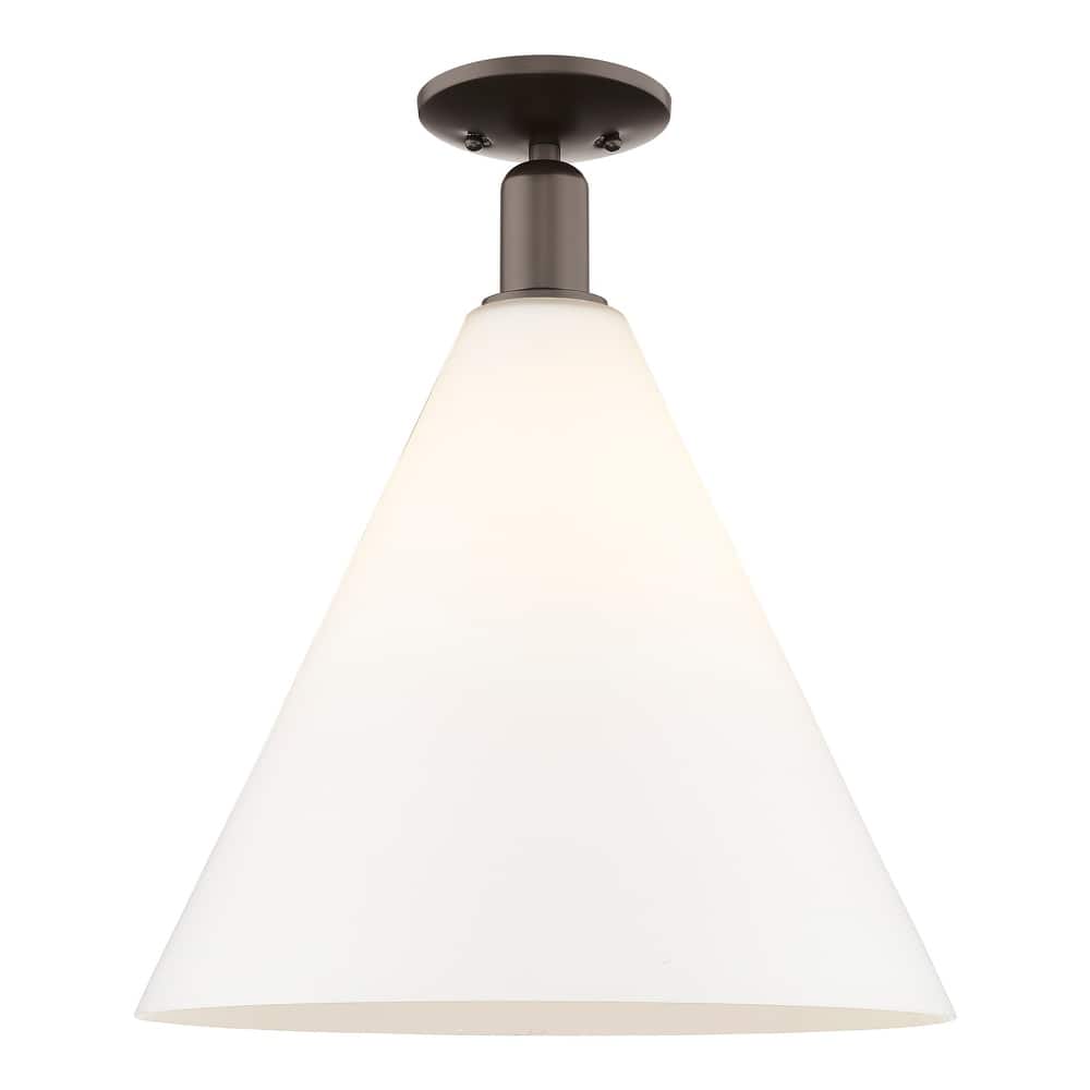 Innovations Lighting Endless Possibilities Arcadia - Berkshire Glass - 1 Light 16" Semi-Flush Mount