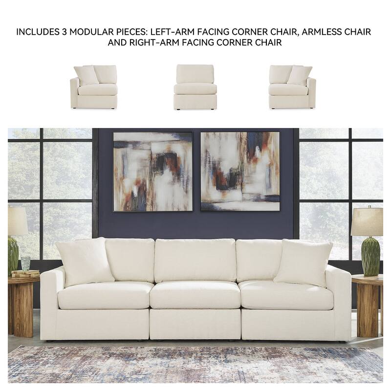 Signature Design by Ashley Modmax 3-Piece Sofa - 108" W x 37" D x 36" H