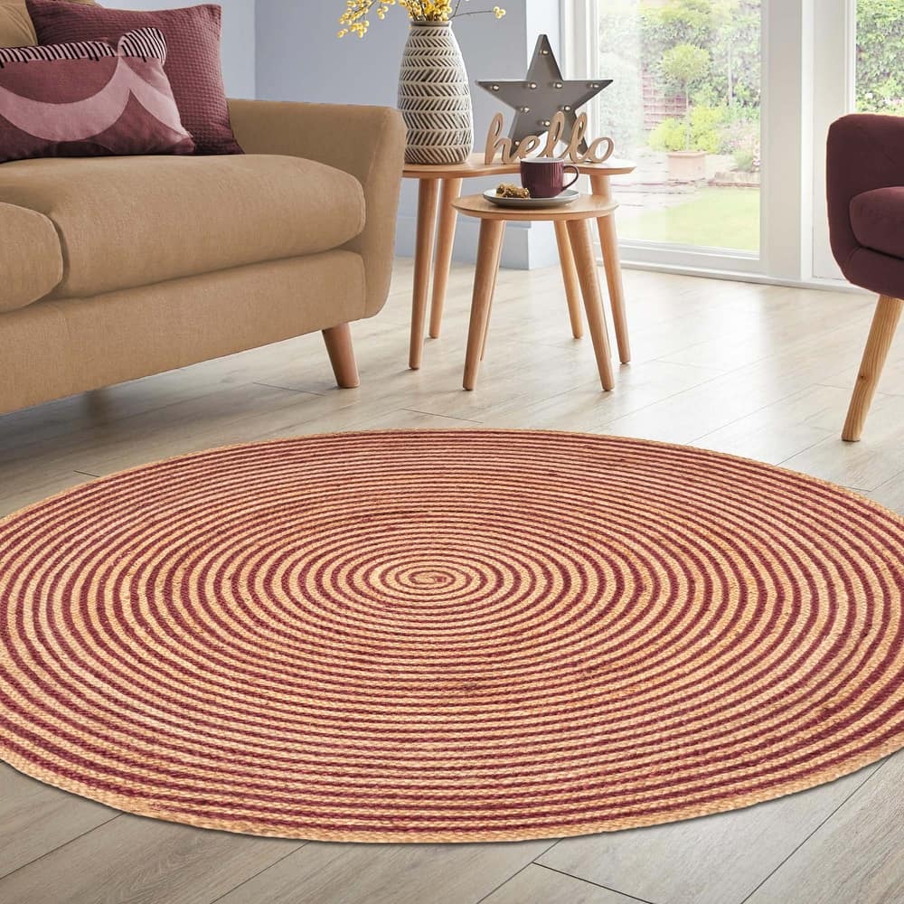 Superior Braided Jute Reversible Indoor/Outdoor Area Rug