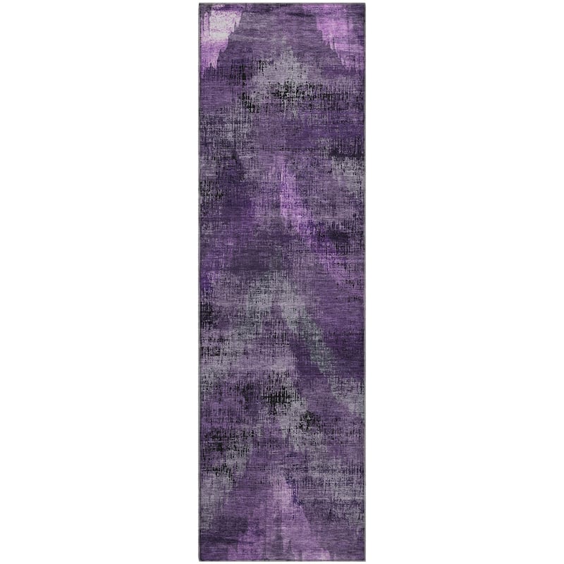 Premium Washable Super Soft Brushstrokes Modern V Mayfield Rug