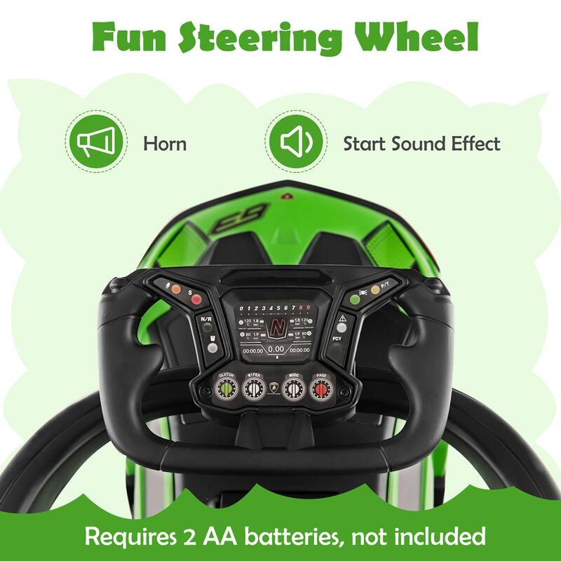 Gymax 3-in-1 Licensed Lamborghini Ride on Push Car Stroller Sliding