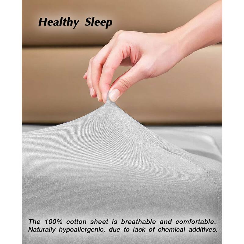 OrganicClub Ultra Soft Cotton Fitted Sheet