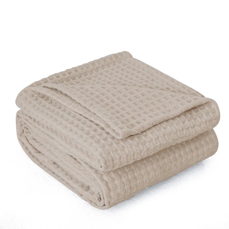 Fluffy Waffle Weave Chenille Throw Blanket