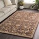 preview thumbnail 9 of 12, Hand-Tufted Yate Floral Wool Rug Brown - 5' x 8'