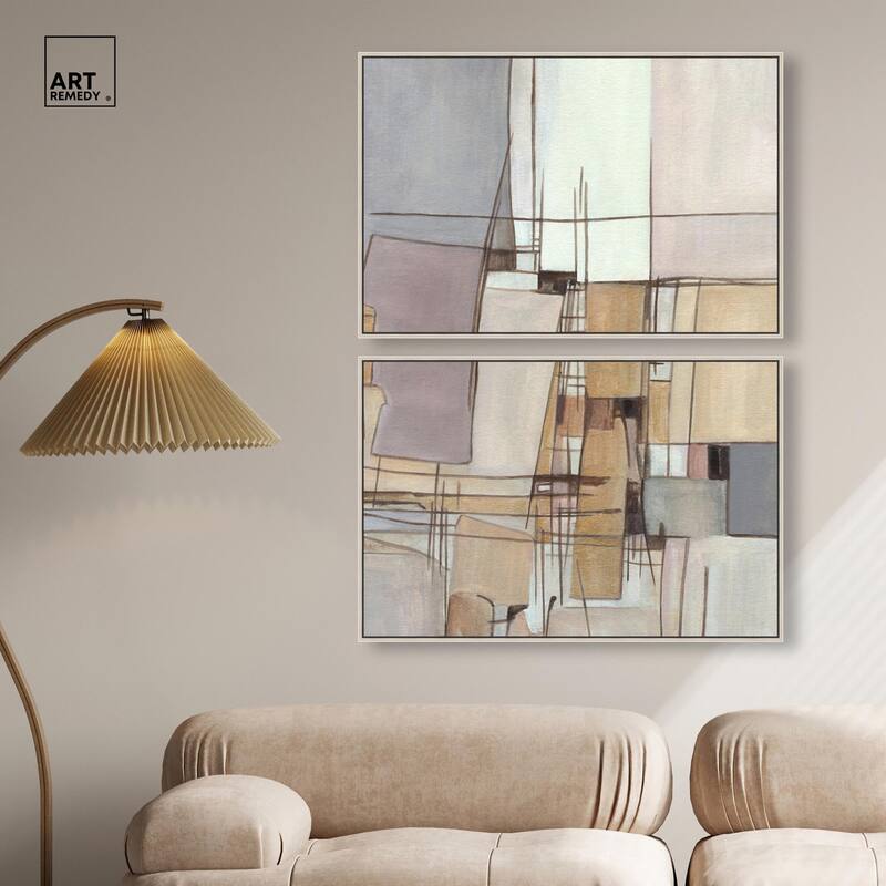 Unspoken Thoughts I Canvas Set of 2 by Art Remedy