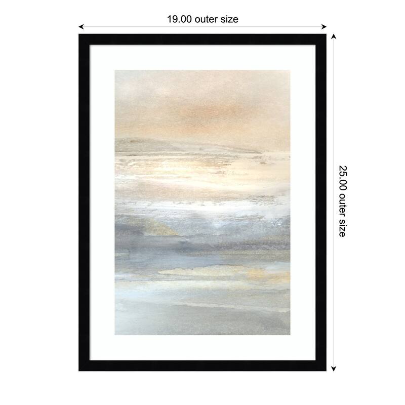 Land No. 2 by Dan Hobday Wood Framed Wall Art Print