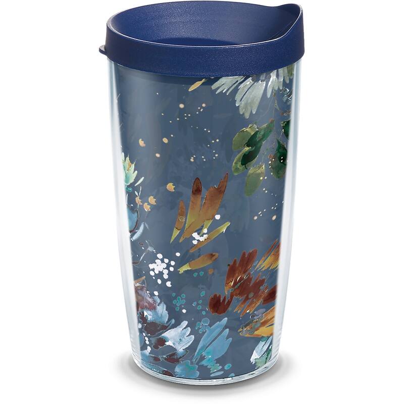 Tervis Kelly Ventura Midnight Garden Made in USA Double Walled Insulated Travel Tumbler, Classic - 16oz