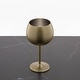 preview thumbnail 3 of 5, Cambridge 12 Oz Brushed Gold Stainless Steel Red Wine Glasses, Set of 4