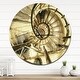 preview thumbnail 7 of 8, Designart 'Architectural Detail of Paris in Winter' Oversized French Country Wall CLock