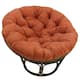 Microsuede Indoor Papasan Cushion (44-inch, 48-inch, or 52-inch) (Cushion Only) - 44 x 44 - Spice