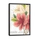 preview thumbnail 1 of 7, iCanvas "Azalee Jardin I" by Wild Apple Portfolio Framed Canvas Print Black - 40x26