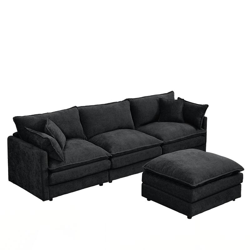 Modular Sectional Sofa, 102 Inch L Shaped Couch Set for Living Room