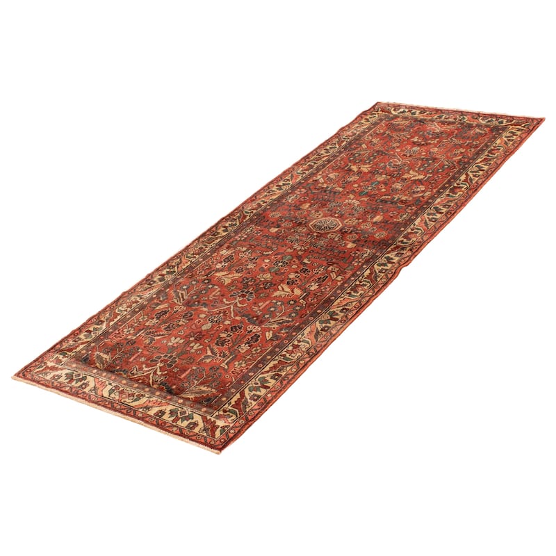 ECARPETGALLERY Hand-knotted Andelz Dark Copper Wool Rug - 3' 8" x 9' 9"