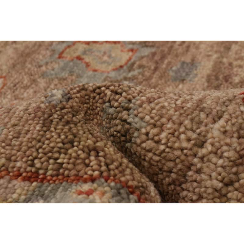 ECARPETGALLERY Hand-knotted Jules Serapi Brown Wool Rug - 7'11 x 9'6