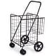 preview thumbnail 3 of 16, Jumbo Basket for Grocery Laundry Travel with Swivel Wheels - 24" x 24" x 40" (L x W x H)