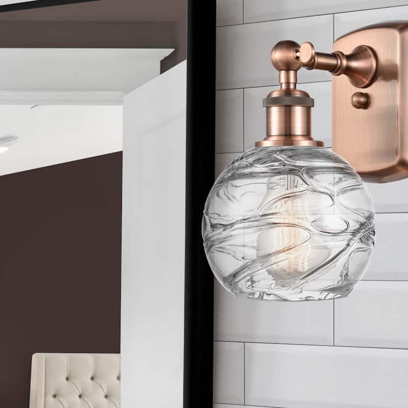 Innovations Lighting Athens Deco Swirl - 1 Light 6" Sconce