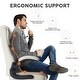 preview thumbnail 4 of 19, Ergonomic High Back Office Chair, Swivel Task Chair with Adjustable Flip-up Armrest, PU Leather Computer Desk Chairs with Wheels