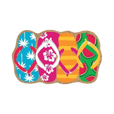 30 in. x 18 in. Stacked Flip Flop Coir Mat