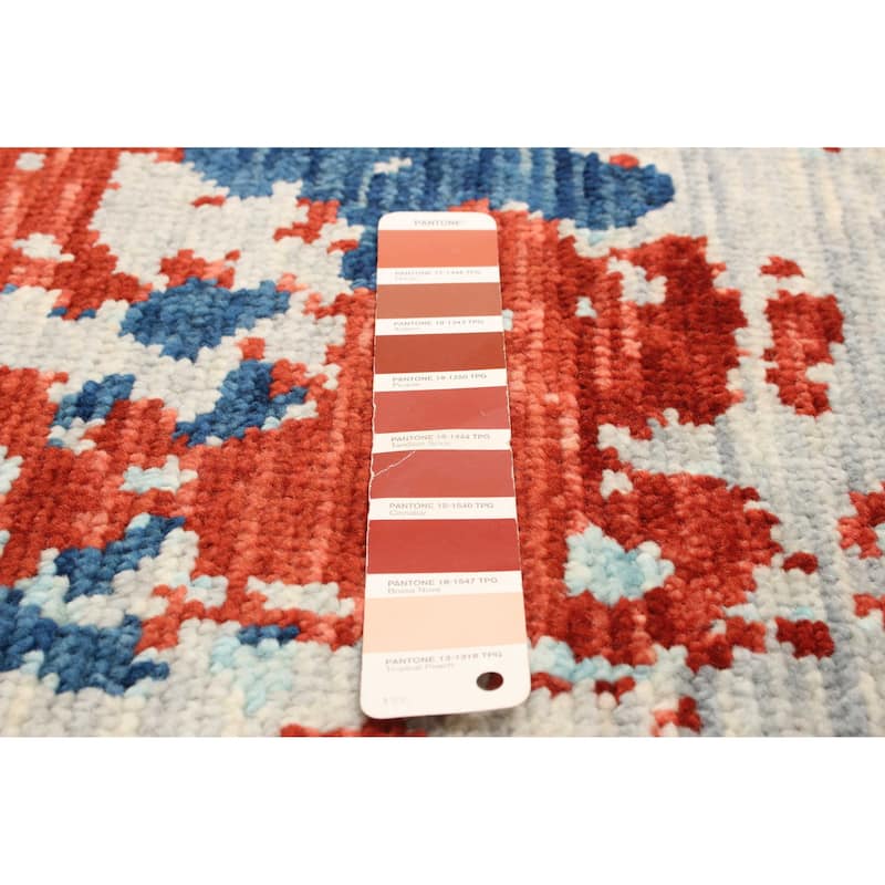 ECARPETGALLERY Hand-knotted Mystique Red Wool Rug - 3'0 x 5'0