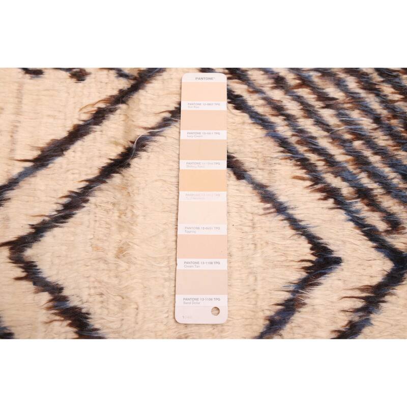 ECARPETGALLERY Hand-knotted Pak Finest Marrakesh Cream Wool Rug - 6'10 x 9'8