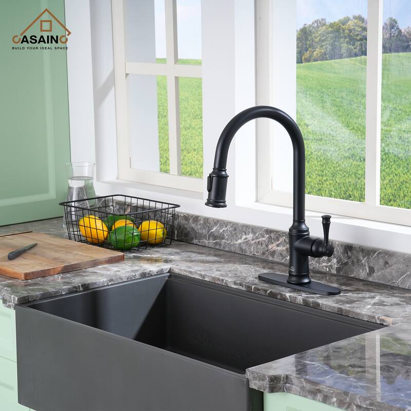 Single Handle Pull Out Sprayer Kitchen Faucet