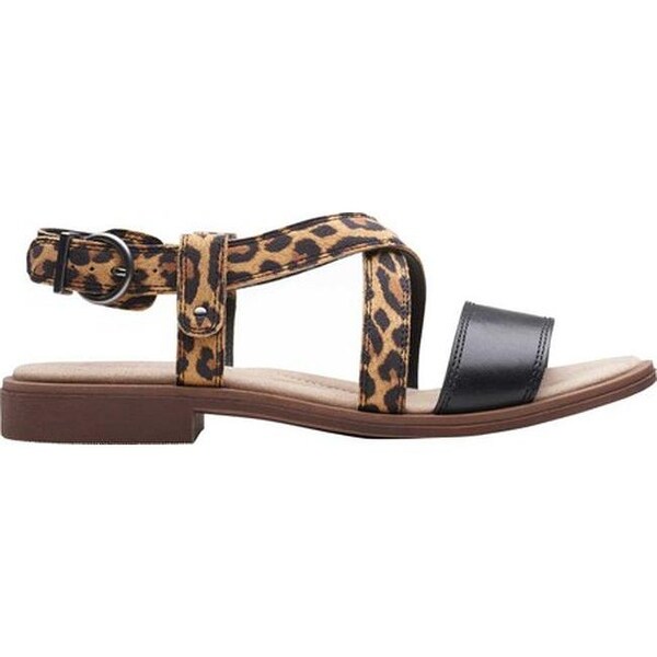 clarks leopard sandals