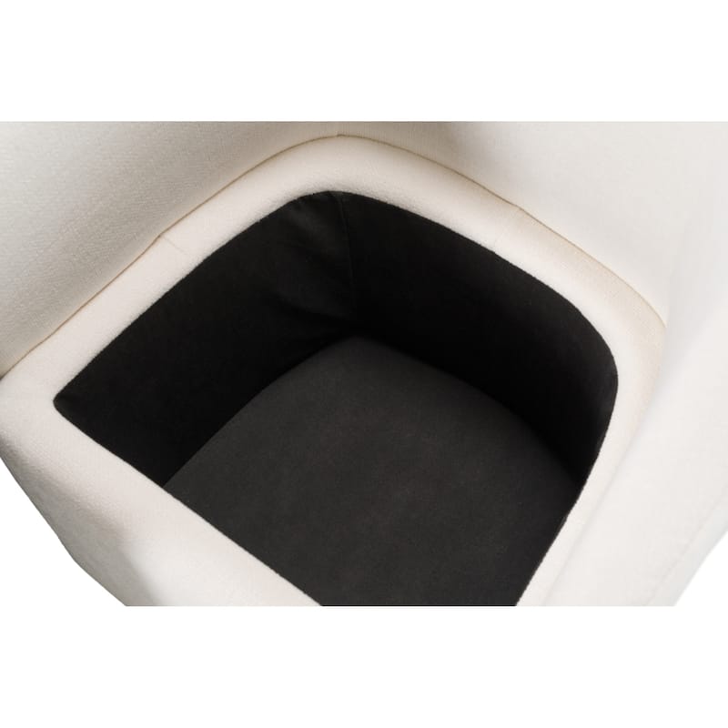 Modrest Tassell Modern Ivory Fabric Dining Chair