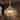 Modern Glam 3-Lights Chandelier Brass Gold Large Pendant with Pumpkin-Shade Clear Ribbed Glass