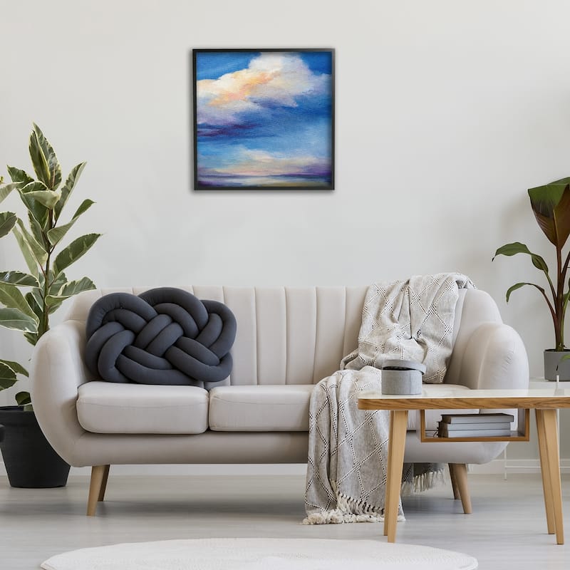 Stupell Pastel Clouds in Vivid Sky Framed Giclee Art Design By Karen Hale