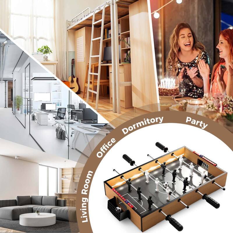 Costway Game Room Size Football Table with Non-slip Handle 2 Footballs - See Details