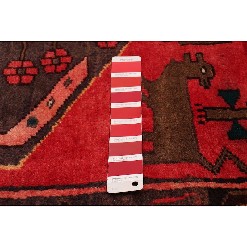 ECARPETGALLERY Hand-knotted Anadol Red Wool Rug - 3'6 x 10'0