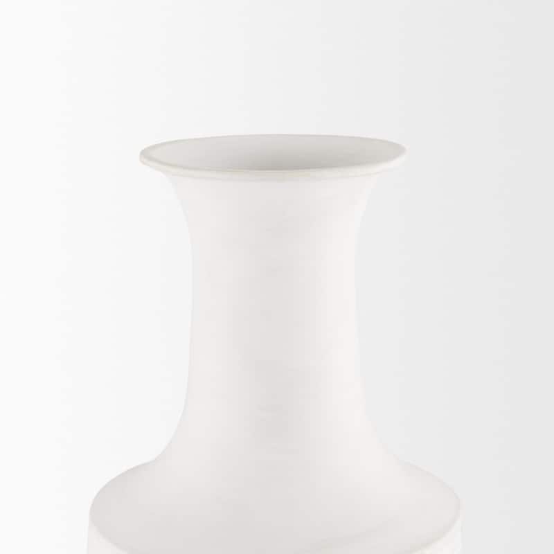 Toru White w/ Grey Small Vase