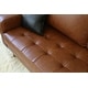 preview thumbnail 31 of 34, Abbyson Holloway Mid-century 2-pc. Top Grain Leather Sofa and Armchair Set